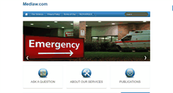 Desktop Screenshot of medlaw.com